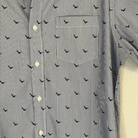 Hawker Rye Slim Stretch men's short sleeve button down shirt Hawker Rye - Picture 5 of 5